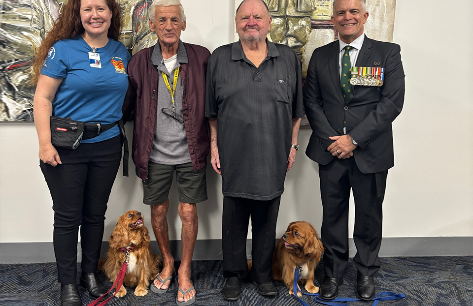 PAWS Dog Therapy Program extends vital veteran support to all at Greenslopes Private Hospital